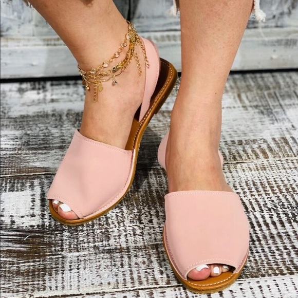 Pink Sling Back Sandal - Picture 2 of 5